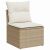 vidaXL Kerti Kanapé Szett 5 db Beige és krém polirattan 142731904