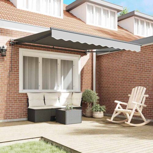 vidaXL Electric Awning Frame 3 x 2.5 m Antracitszürke
