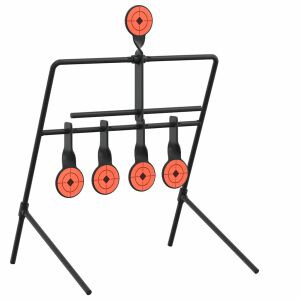 vidaXL Állítható cél Fekete 40 x 34 x 53 cm Acél 142746741 - Céltábla