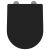 vidaXL WC ülőke Fekete 48 x 36.5 x 4.5 cm Polipropilén 142746876