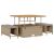 vidaXL Kerti Kanapé Szett 12 pcs Beige és Világosszürke polirattan 142764218