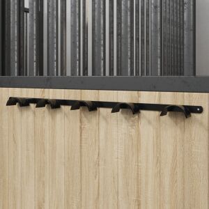 vidaXL Cuier de căpăstru pentru 5 căpestre, negru, fier 142764702 - Accesorii pentru călărie