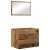 vidaXL Fürdőszobai Bútor Készlet 2 pcs Öreg fa 57 x 37 x 45 cm Faanyag 142780449
