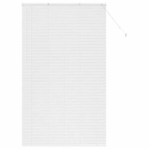 vidaXL Jaluzea pentru Fereastră cu perdele Manual Alb Aluminiu 142784170 - Design interior