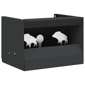 vidaXL Lőszer Csapda Doboz Fekete 29 x 22 x 20 cm Acél 142788404 - Céltábla