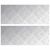 vidaXL Rácsos lemezek 2 pcs Ezüst 50 x 20 cm Alumínium 142792372