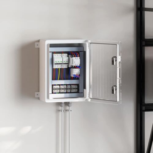 vidaXL Cabinet de Control Gri 30 x 19.5 x 40 cm Plastic ABS 142796084