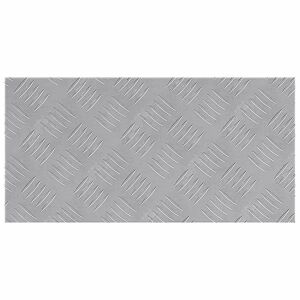 vidaXL Ezüst Alumínium Rácsos Lemez, 50x25 cm, csúszásmentes felület - Lépcsőszőnyeg