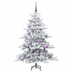 vidaXL Brad de Crăciun artificial cu ramuri articulare 150 cm PVC 142812001 - Decorațiuni