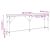 vidaXL Konzolasztal Öreg fa 200 x 29 x 75 cm Műgyantás fa és fém 142830018