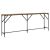 vidaXL Konzolasztal Öreg fa 200 x 29 x 75 cm Műgyantás fa és fém 142830018