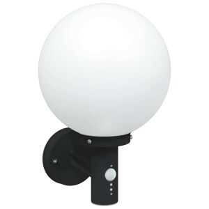 vidaXL Lumină de perete pentru exterior Negru 28 x 25 x 38 cm 142838812 - Lămpi de perete pentru exterior