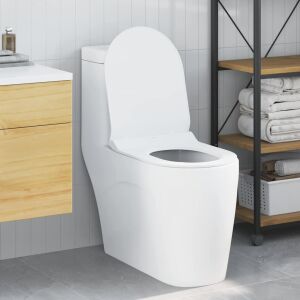 vidaXL WC Ülőkéhez Alkalmas Fehér 50 x 36 x 5 cm Polipropilén 142838757 - WC ülőke