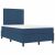 vidaXL Boxrugós ágy matracmal fejtámlával Kék 120 x 190 cm szövet 142856966