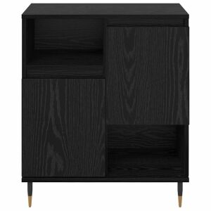 vidaXL Oldalszekrények 2 pcs Musta tammi 120 x 35 x 70 cm Faanyag 142871342 - Konyha bútor