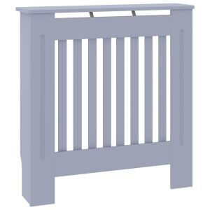 vidaXL Capac pentru radiator Gri 78 x 19 x 81,5cm Lemn compozit 142873089 - Inserții de șemineu