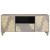 vidaXL TV szekrény Szürke és Arany 105 x 33.5 x 46 cm Tömör mangófa 142910672