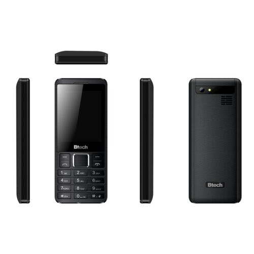 Btech BGF-1030 nyomógombos telefon, több nézet: elöl, hátul, oldalak, felül