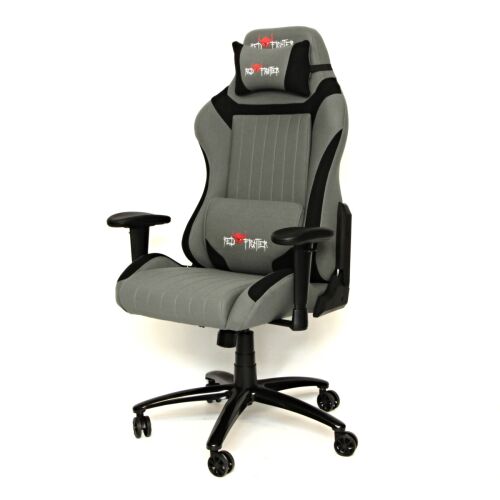 Red Fighter C3, Műbőr + PVC, 117 cm, Max. 150 kg, Állítható háttámla, Szürke, Gamer szék 142925008