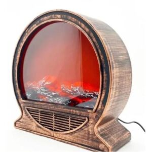 Kerek Dekoratív Elektromos Kandalló lángszimulációval