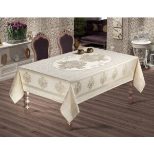 Vízálló Krém Barokk Asztalterítő 160 x 220 cm