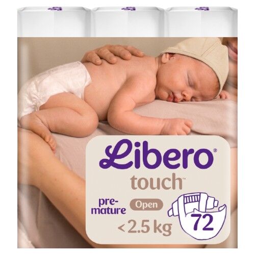 E-shop Libero Touch Plienky predčasné 0-2, 5kg Novorodenec (72ks)