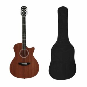 4/4 Konzertgitarre aus Holz, inklusive schwarzem Nylonkoffer, 95 cm 142926594 - Musikinstrumente