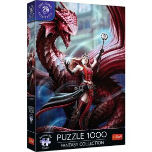 TREFL 1000 PREMIUM PLUS FANTÁZIA PUZZLE A SKARÁV BOSZORKÁNY ÉS A SÁRKÁNY