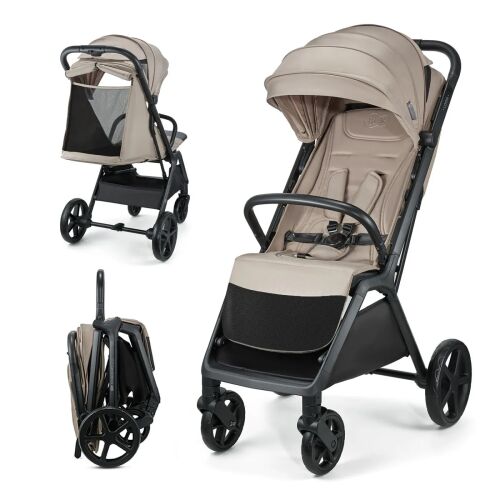 KINDERKRAFT LOOM sportos babakocsi, 0-22 kg, lenvászon bézs