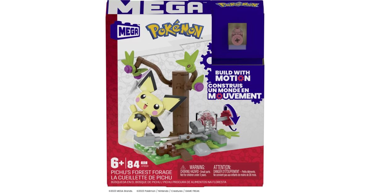 POKEMON MEGA SET DE CONSTRUCTIE FORAJELE FORESTIERE ALE LUI PICHU ...