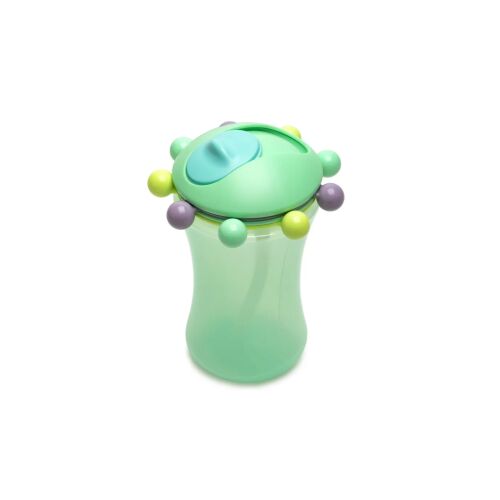 Sada 2 slamených pohárov Abacus, Melii, modro-zelené