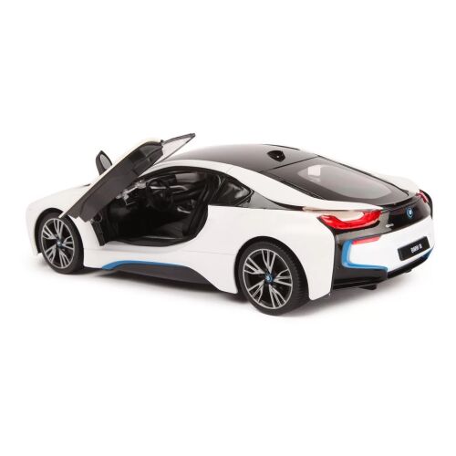 BMW i8 távirányítós autó, fehér, 1:14 méretarány