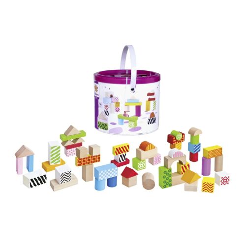 EICHORN SZÍNES FA ÉPÍTŐKOCKÁK KÉSZLET