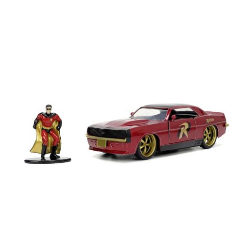 Jada Toys Robin Figura és 1967 Chevrolet Camaro Diecast Autó 1:32 Méretarány
