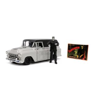 1957-ES CHEVY SUBURBAN ÉS FRANKENSTEIN FIGURA AUTÓKÉSZLET