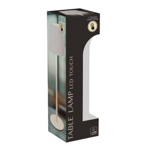 Stolová lampa, LED dotyková, 10x36 cm, biela, 3 úrovne intenzity, teplé biele svetlo 142939297 - Lampy&osvetlenie