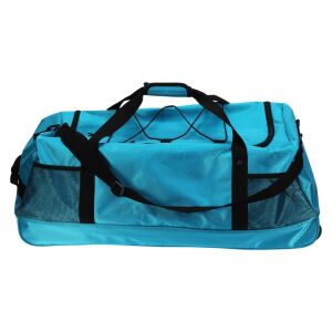 Reisetasche, faltbar, mit Rollen, 110L, hellblau, 80x32x37 cm