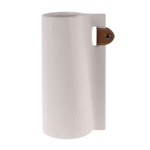 Dolomitvase, mattweißes Finish, 13 x 10,5 x 24 cm 142939328 - Innenarchitektur