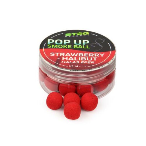 Stég pop up smoke ball 25g 14mm strawberry-halibut 144461275