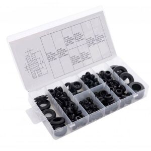 Комплект гумени уплътнения Kraft&Dele KD10485, 180 броя, различни размери, черен - Набор от инструменти