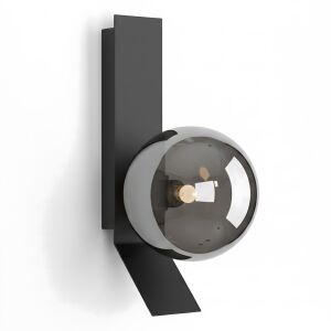 KINKIET ŚCIENNY APP1757-1W CZARNY CHROM 142941189 - Lampy i oświetlenie