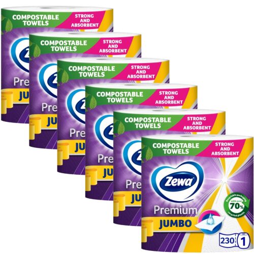 Zewa Premium Jumbo Papírtörlő 6 tekercs, erős és nedvszívó
