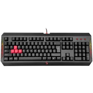 A4Tech Bloody Q100 Gaming Tastatur, Schwarz, Beleuchtet - Tastaturen