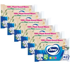 Zewa Kids mokry papier toaletowy 6x42szt. 142942508 - Mokry papier toaletowy