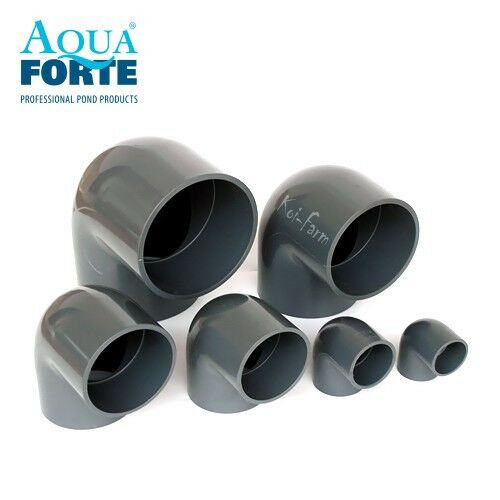 Aqua Forte PVC könyök idom 90 fok, 50mm, tórendszerekhez - AquaForte