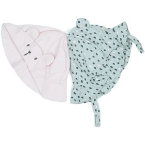 George kislány 2 részes sapka szett, rózsaszín maci és pöttyös minta - George