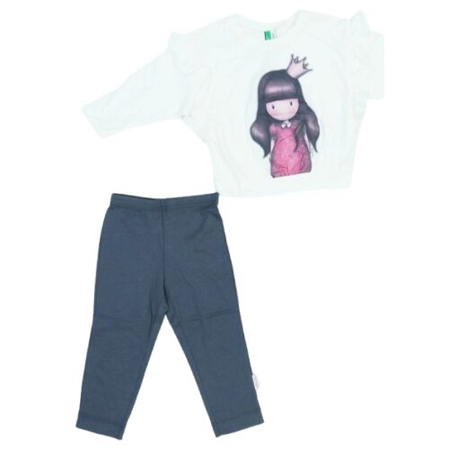 Benetton Fata Set din 2 piese - Top & Bottom (Mărime: 86) 142947084