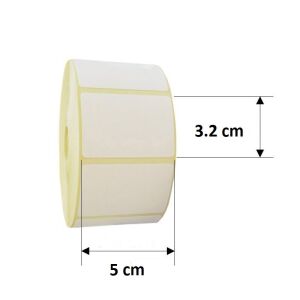 Termikus öntapadós címke tekercs, 50x32 mm, 1170 címke/tekercs