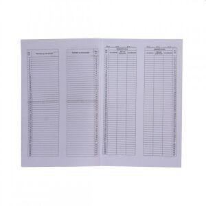 Jelenléti ív, A4-es formátum, elülső és hátsó nyomtatott lapok 142948589 - Irodai papíráru