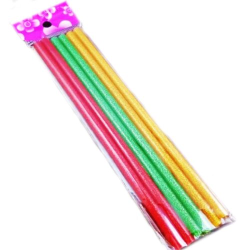 Batoane de silicon cu sclipici, 7 mm, set 6 buc, multicolore 142948745